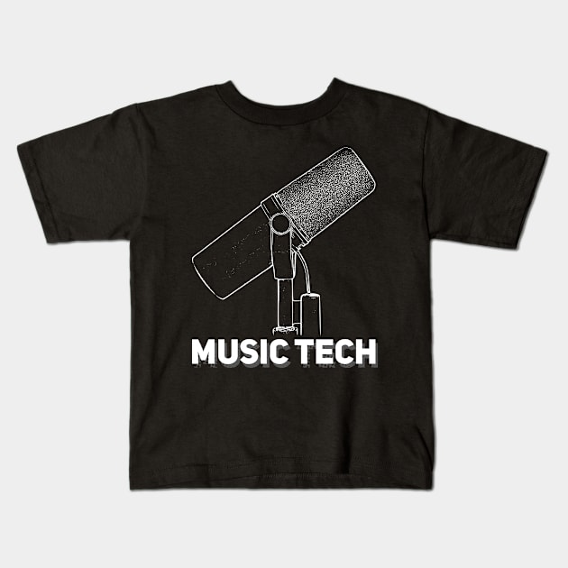 Music tech Kids T-Shirt by Degiab